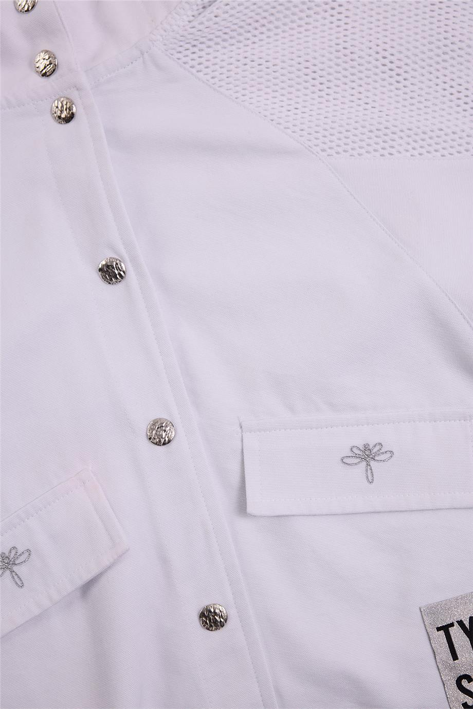 Tyess Girl White Tracksuit TopTyess Girl White Tracksuit Top