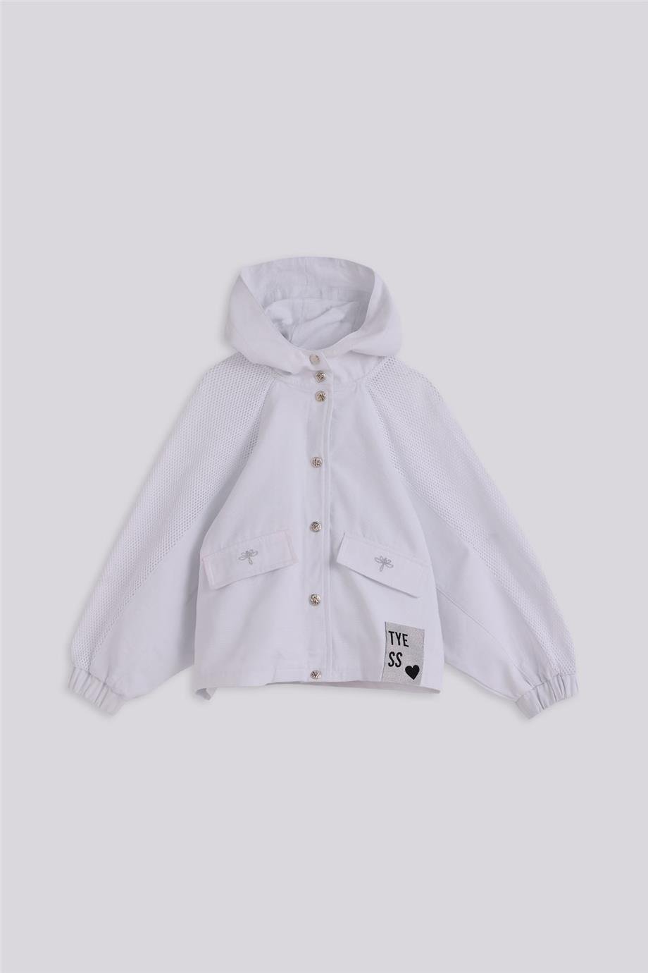 Tyess Girl White Tracksuit TopTyess Girl White Tracksuit Top