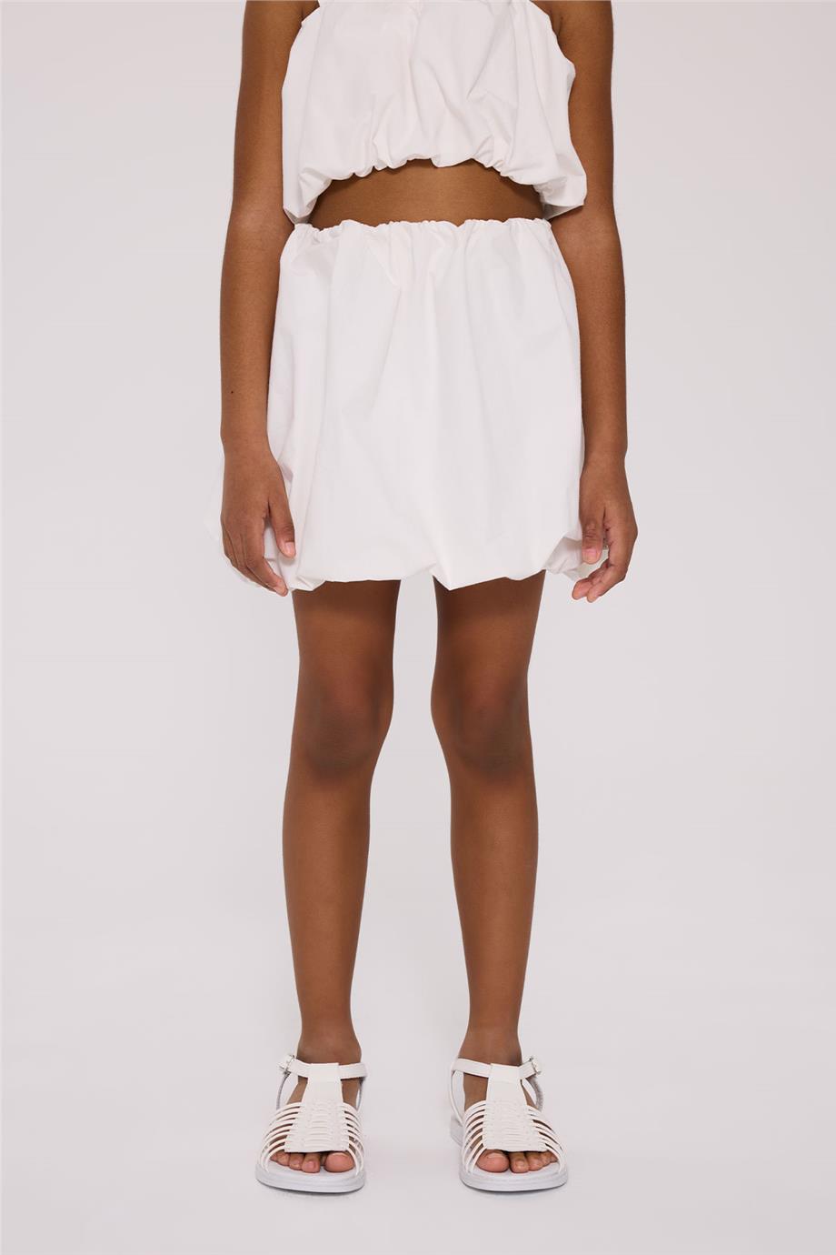 Tyess Kız Çocuk Beyaz EtekTyess Kız Çocuk Beyaz Etek