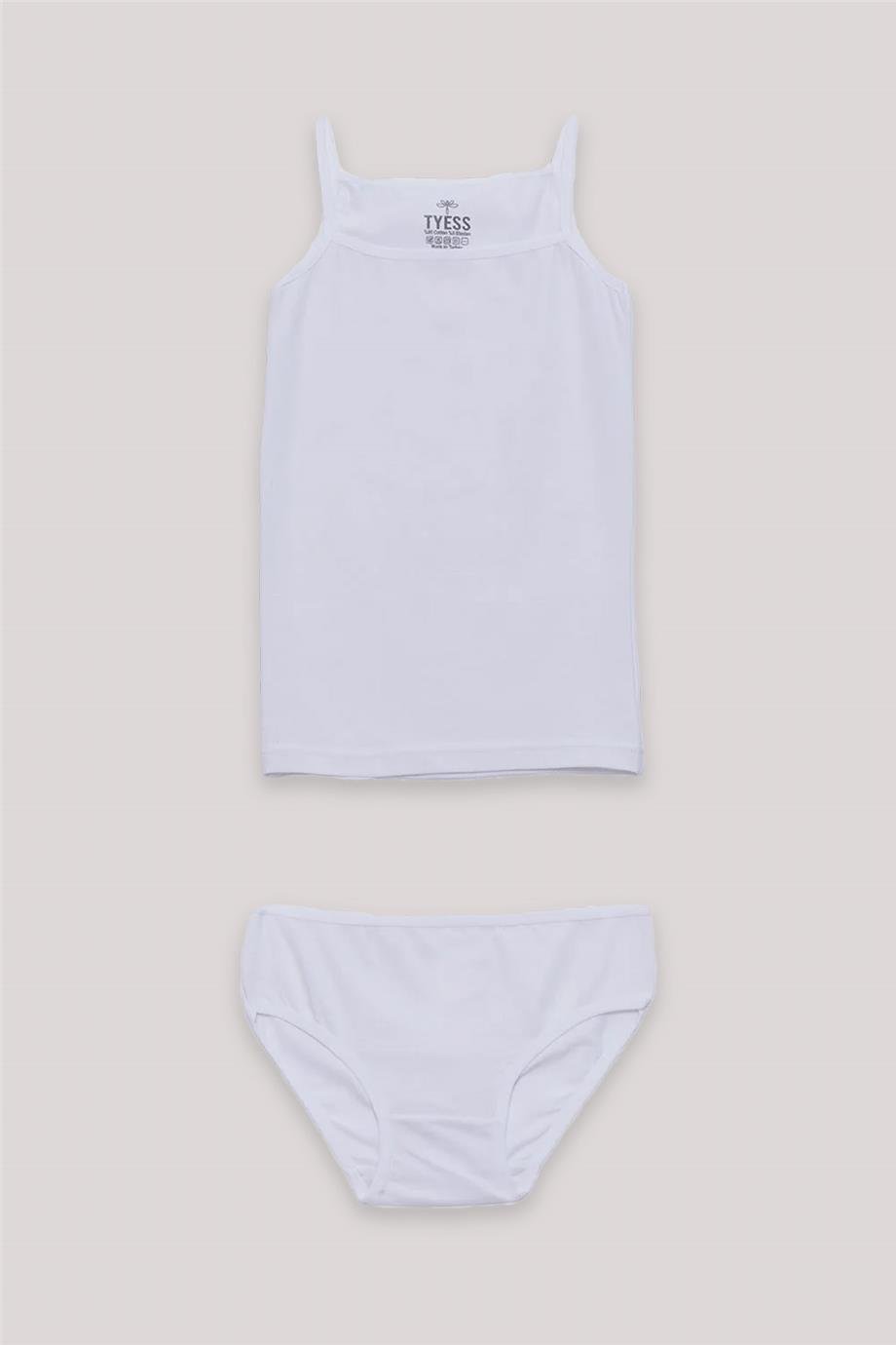 Tyess Kız Çocuk Beyaz İç Çamaşır