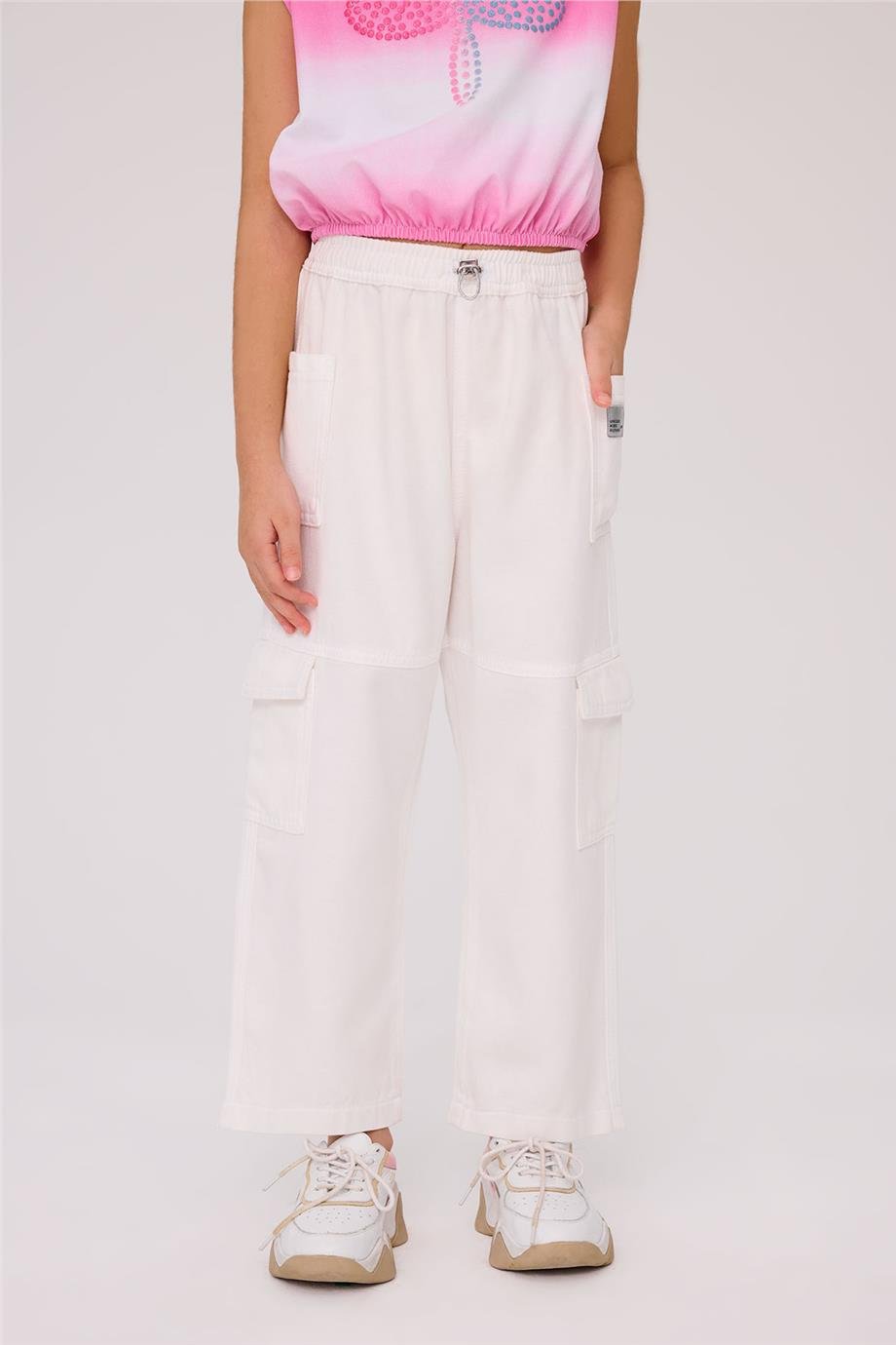 Tyess Girl White TrousersTyess Girl White Trousers