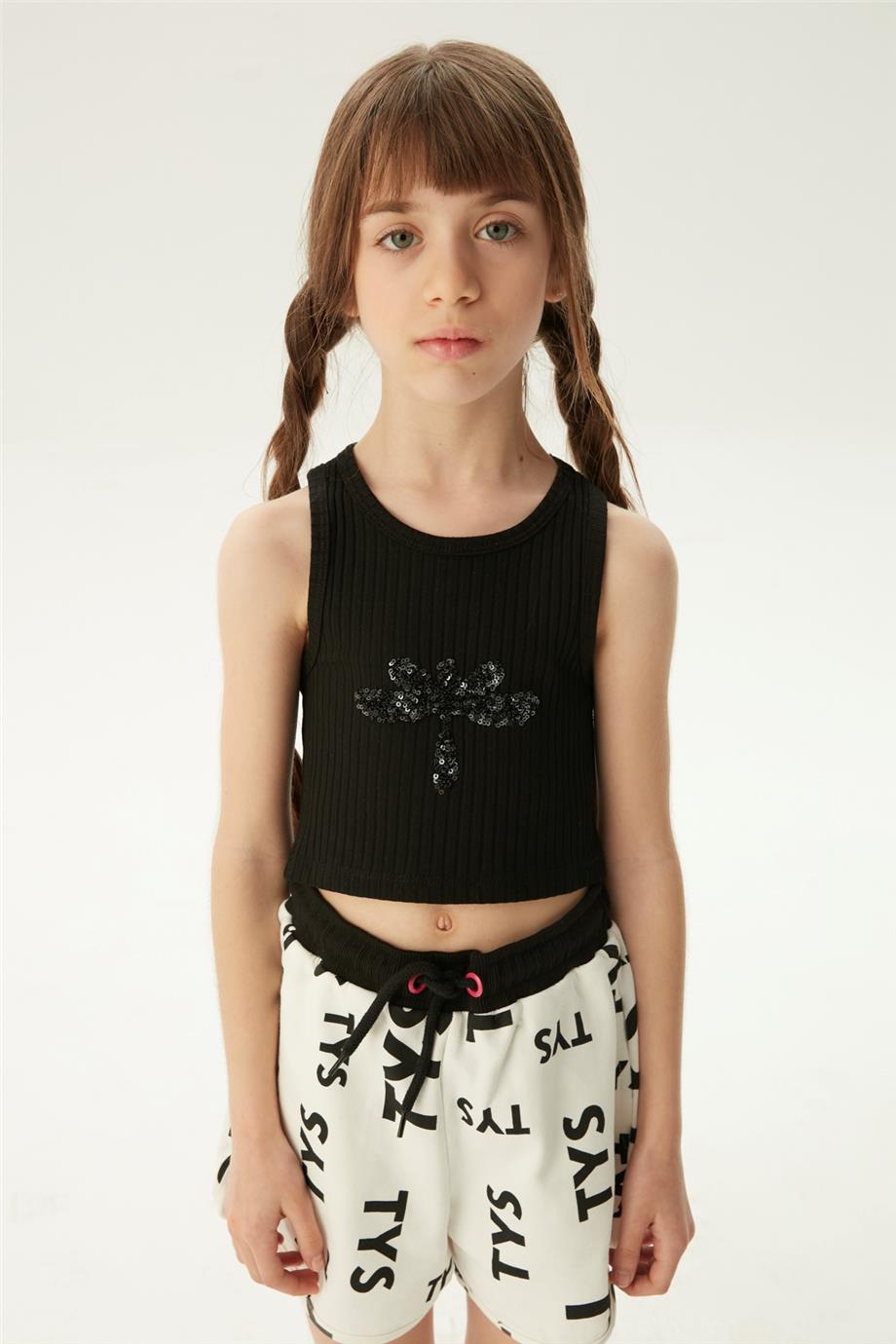 Tyess Kız Çocuk Beyaz Şort