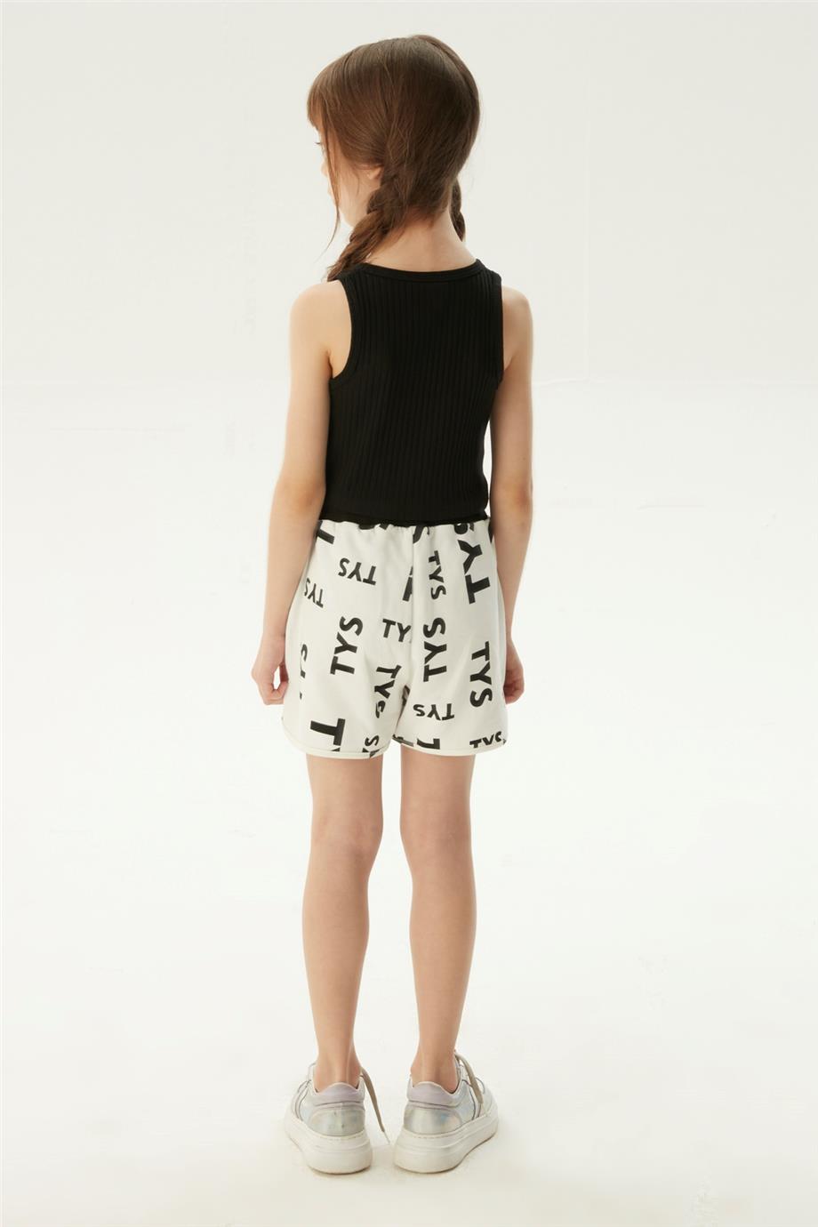 Tyess Kız Çocuk Beyaz Şort