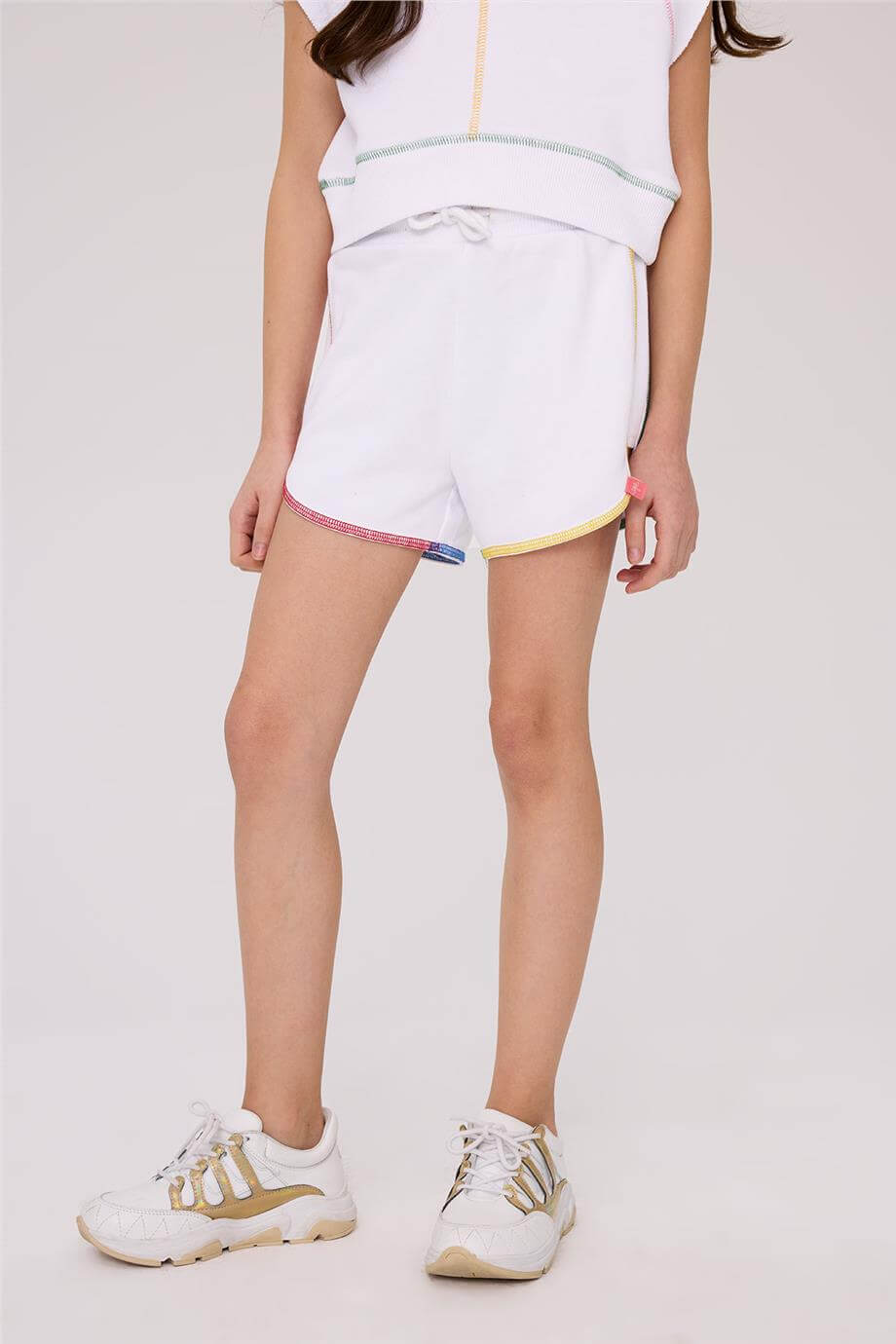 Tyess Girl White ShortsTyess Girl White Shorts