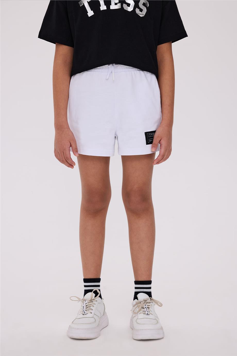 Tyess Girl White ShortsTyess Girl White Shorts