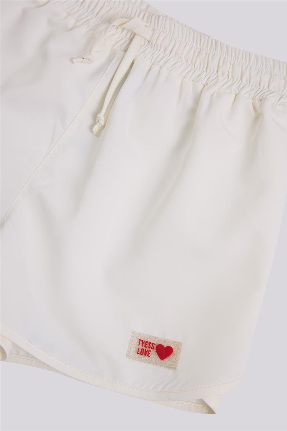 Tyess Kız Çocuk Beyaz ŞortTyess Kız Çocuk Beyaz Şort
