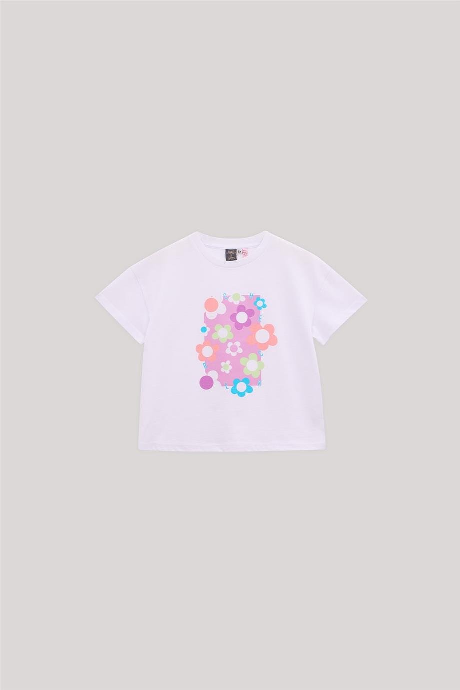 Tyess Kız Çocuk Beyaz T-Shirt