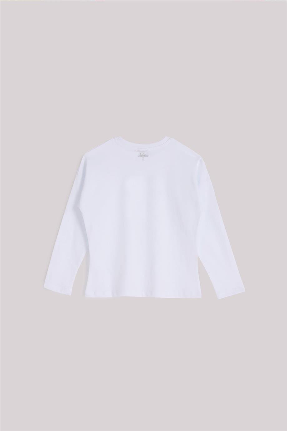 Tyess Kız Çocuk Beyaz T-ShirtTyess Kız Çocuk Beyaz T-Shirt