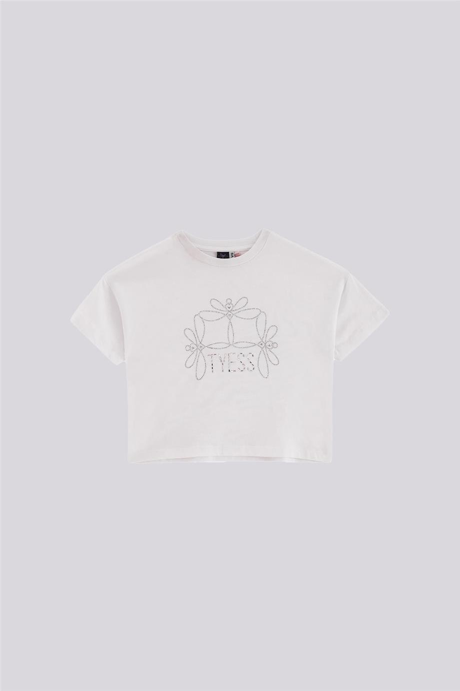 Tyess Kız Çocuk Beyaz TişörtTyess Kız Çocuk Beyaz Tişört