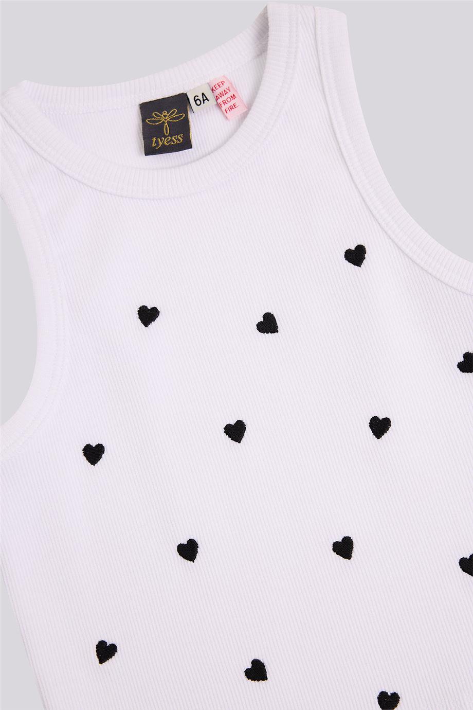 Tyess Kız Çocuk Beyaz TshirtTyess Kız Çocuk Beyaz Tshirt