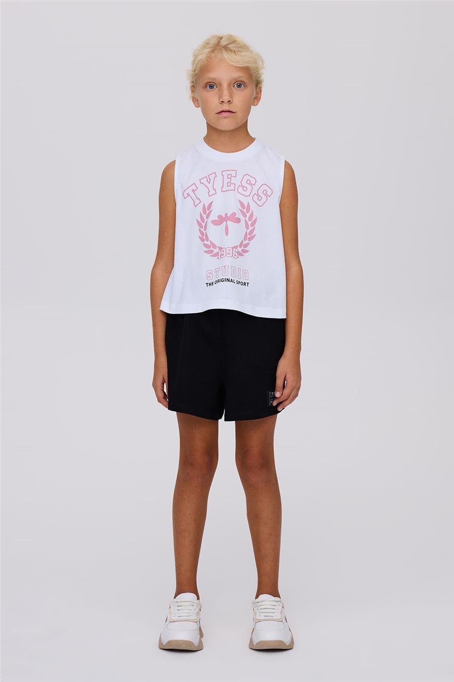 Tyess Kız Çocuk Beyaz TshirtTyess Kız Çocuk Beyaz Tshirt