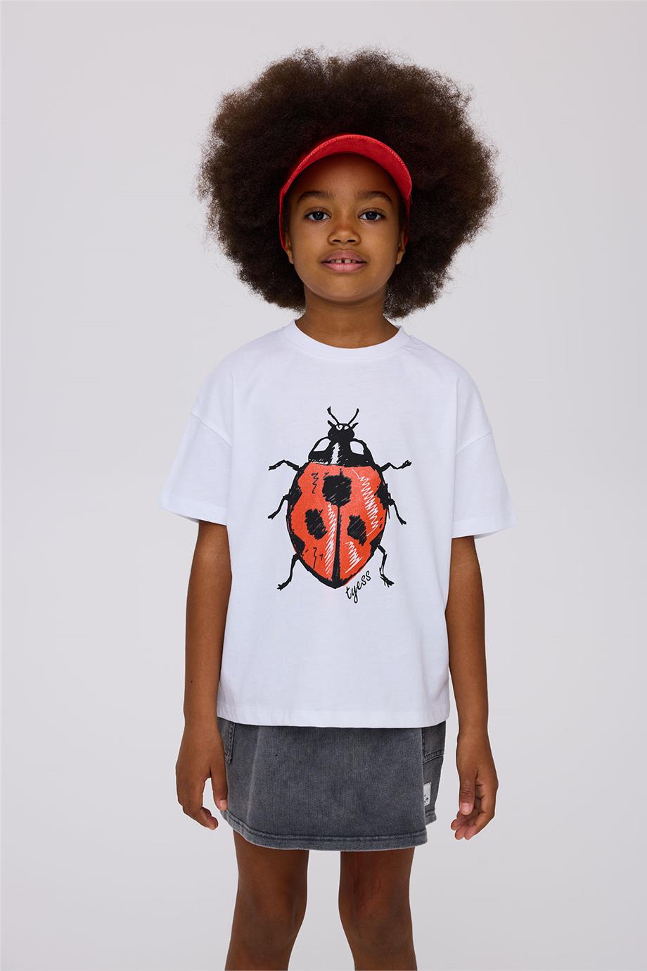 Tyess Kız Çocuk Beyaz TshirtTyess Kız Çocuk Beyaz Tshirt