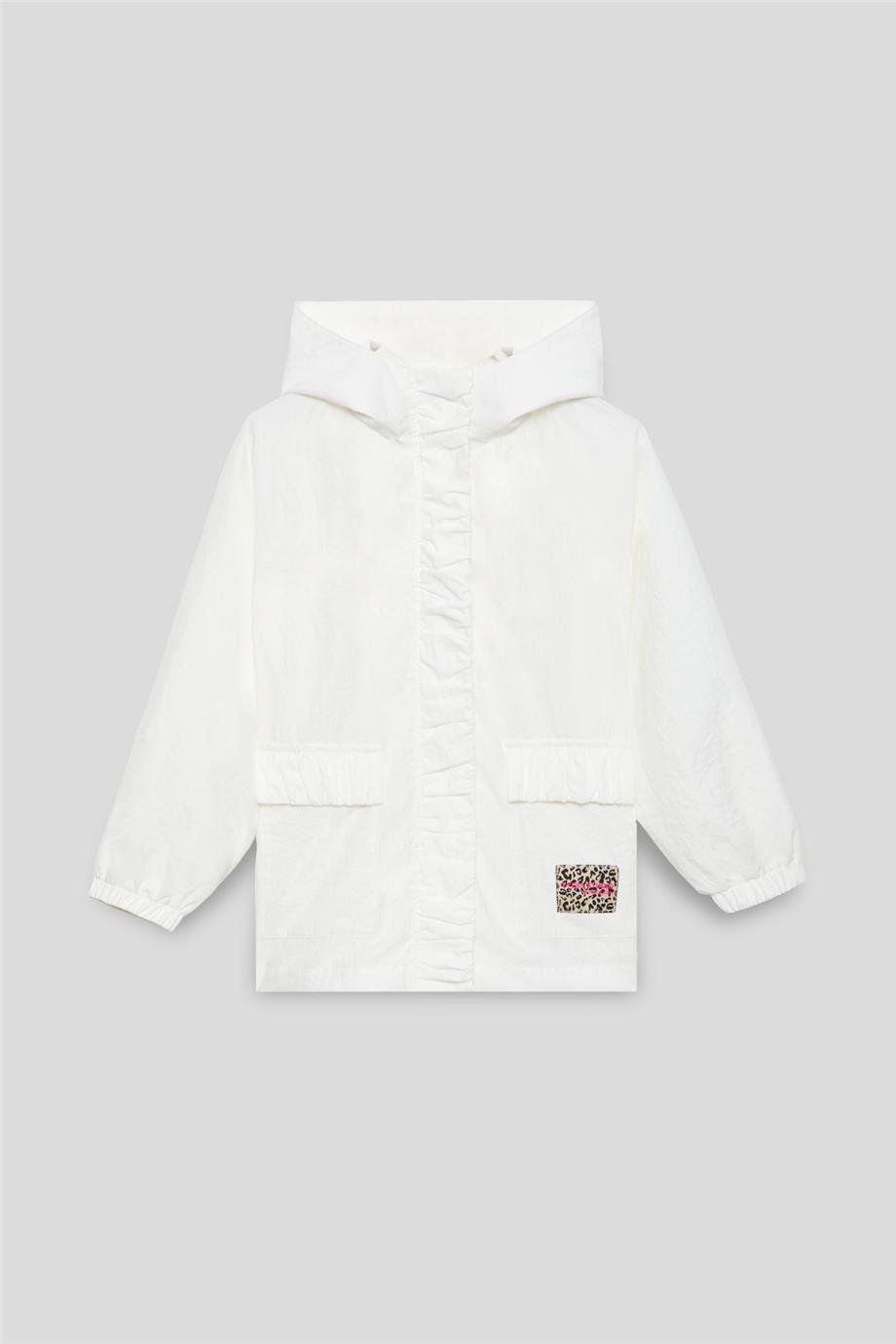Tyess Girl White RaincoatTyess Girl White Raincoat