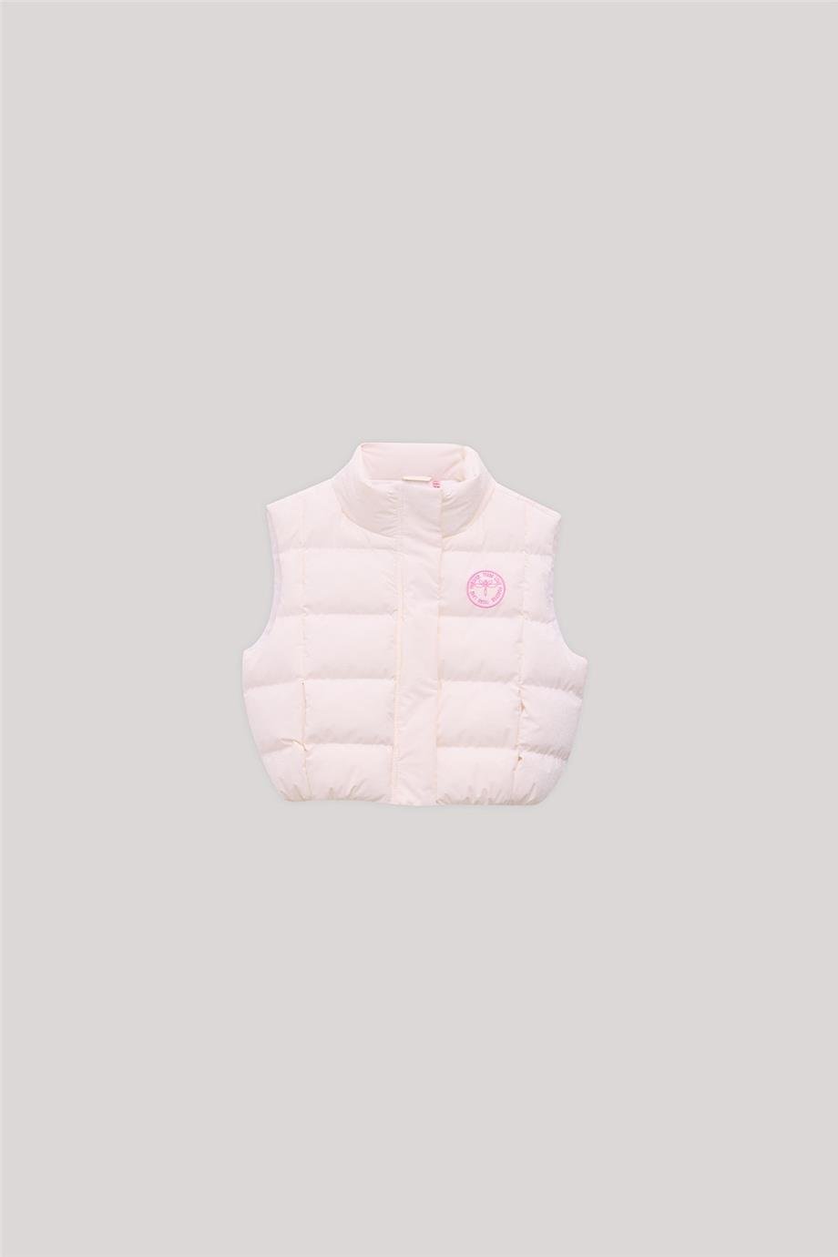 Tyess Kız Çocuk Beyaz Yelek