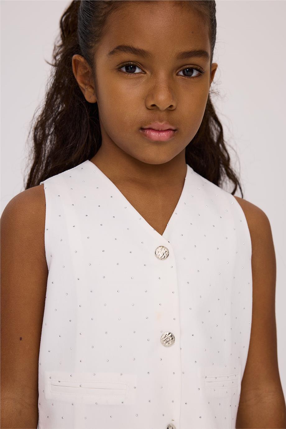 Tyess Girl Grey VestTyess Girl Grey Vest