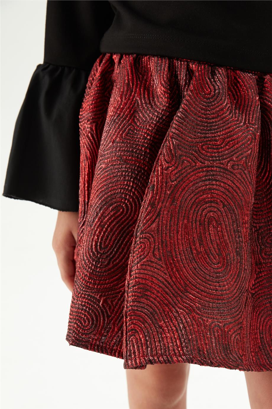 Tyess Kız Çocuk Bordo Etek