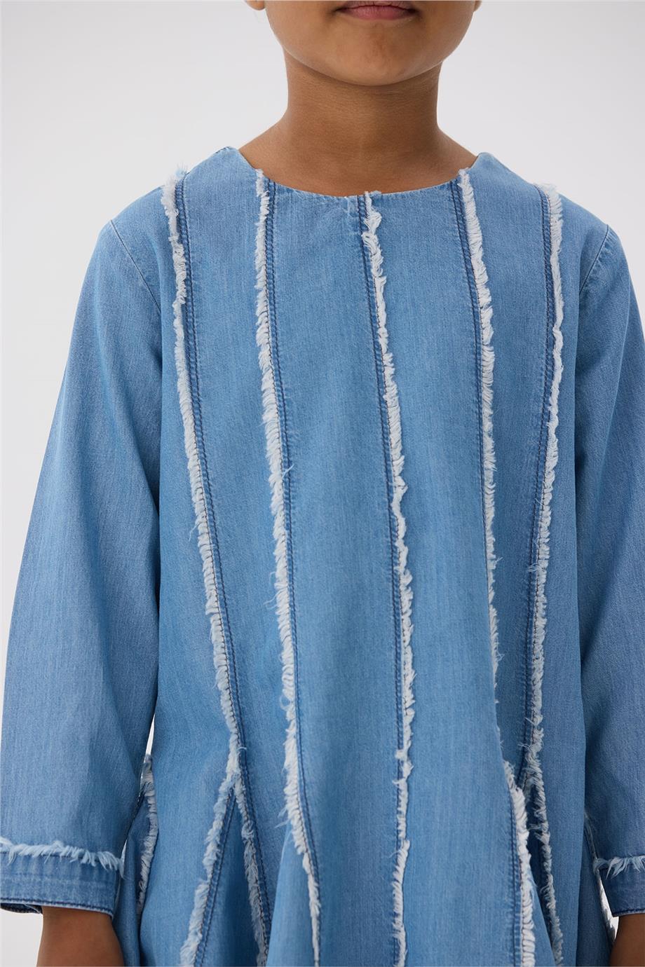 Tyess Kız Çocuk Denim Elbise