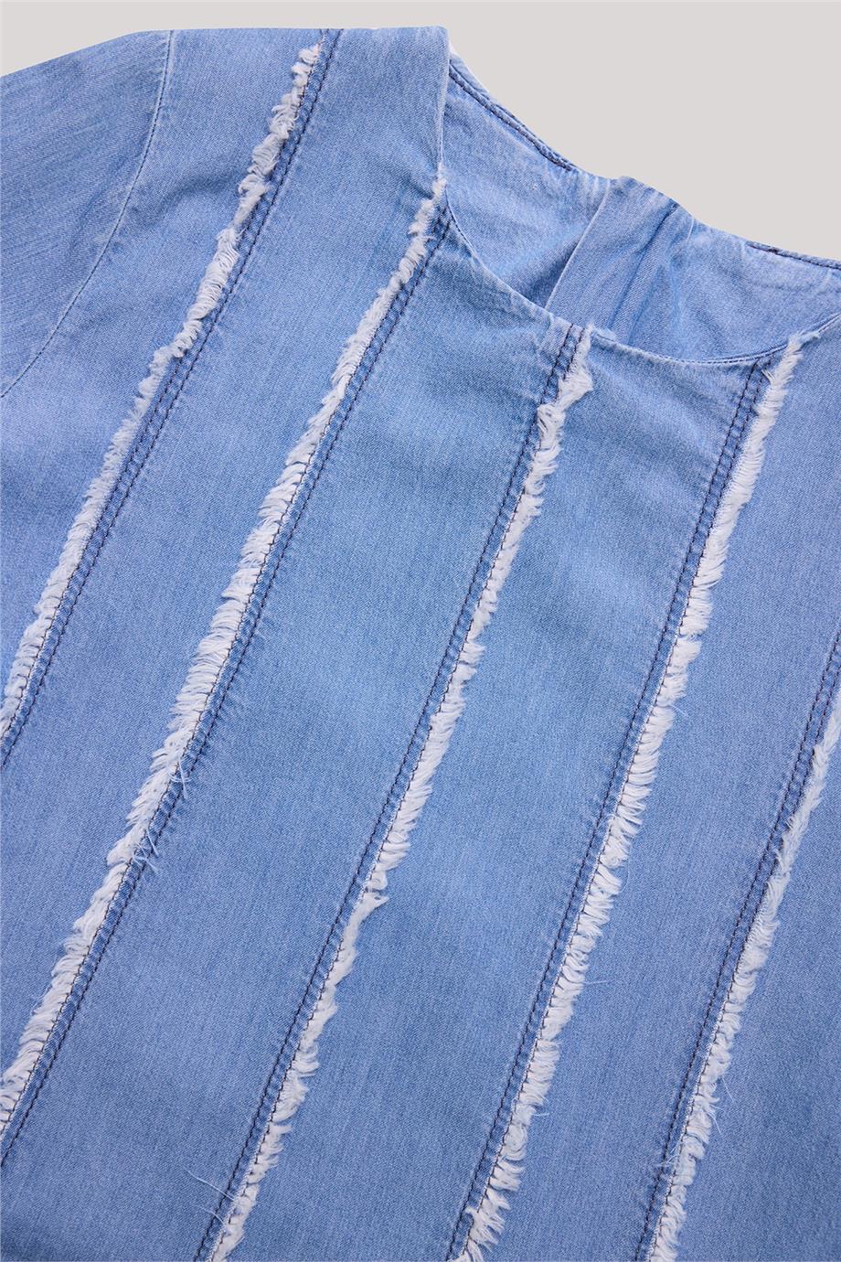 Tyess Kız Çocuk Denim Elbise