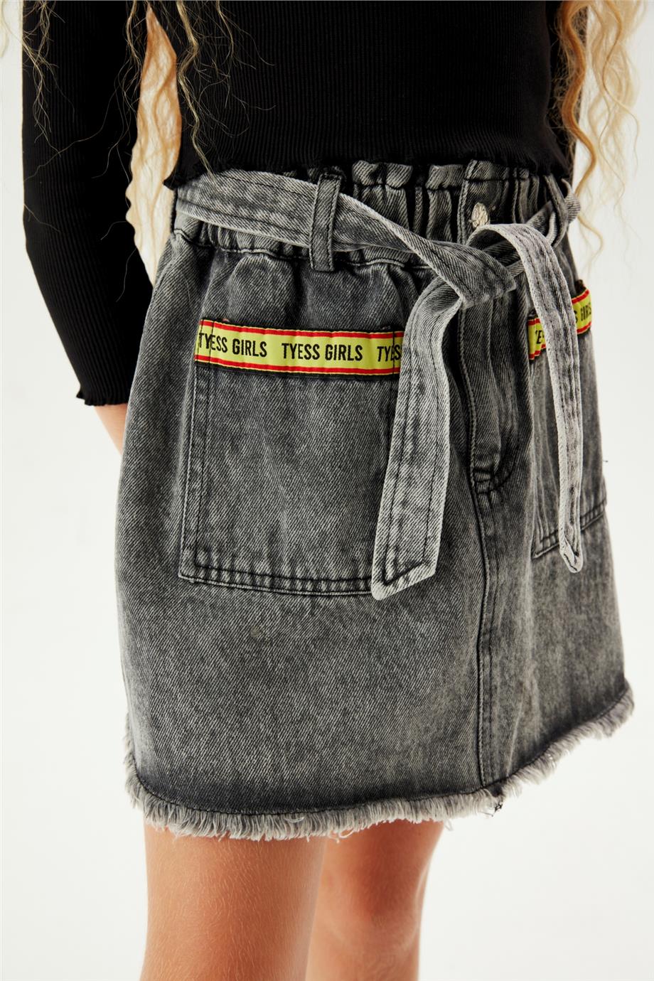 Tyess Kız Çocuk Denim Etek