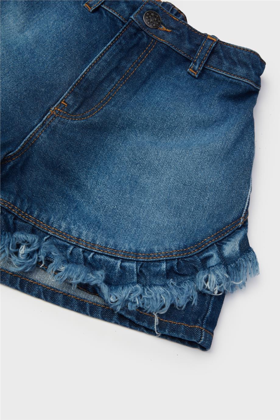 Tyess Kız Çocuk Denim Şort