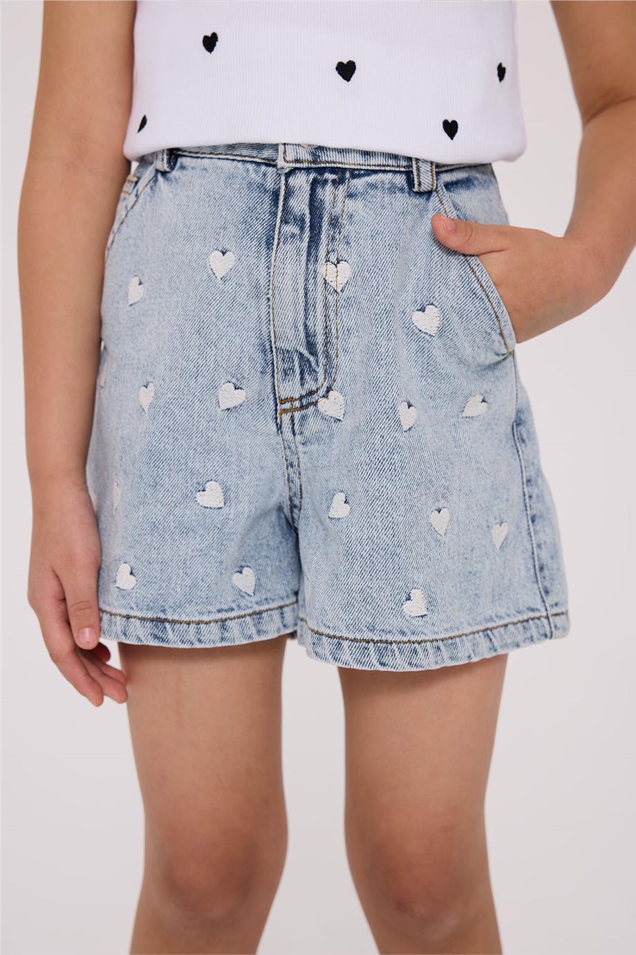 Tyess Kız Çocuk Denim ŞortTyess Kız Çocuk Denim Şort