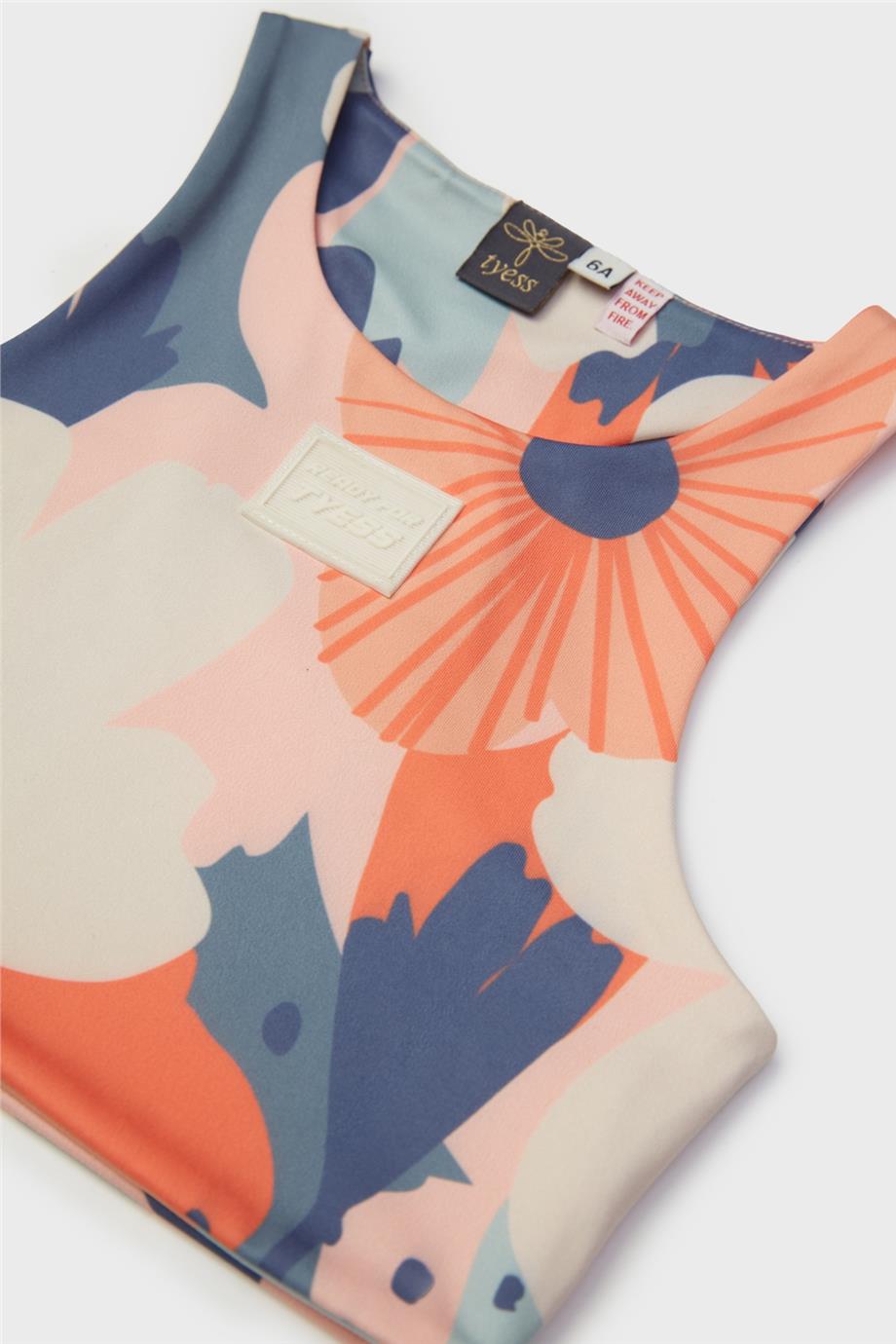 Tyess Kız Çocuk Desenli Atlet