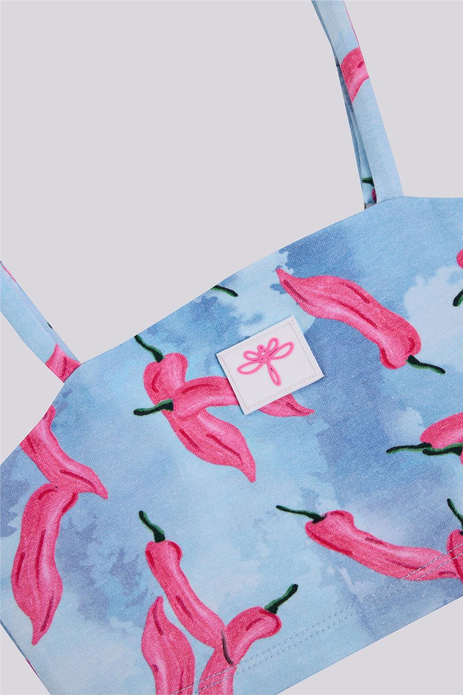 Tyess Kız Çocuk Desenli AtletTyess Kız Çocuk Desenli Atlet