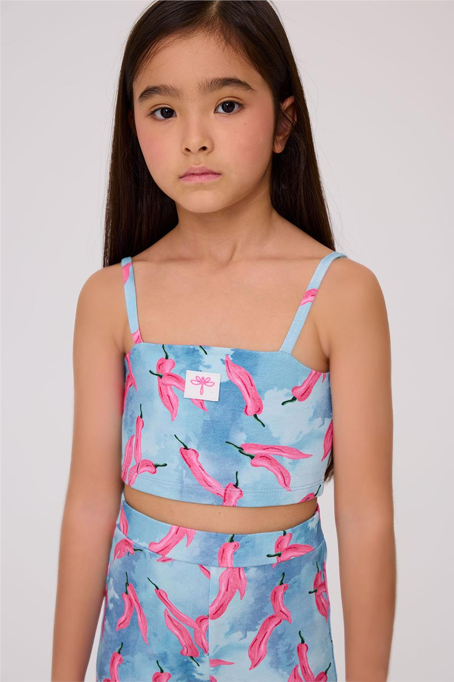 Tyess Kız Çocuk Desenli AtletTyess Kız Çocuk Desenli Atlet