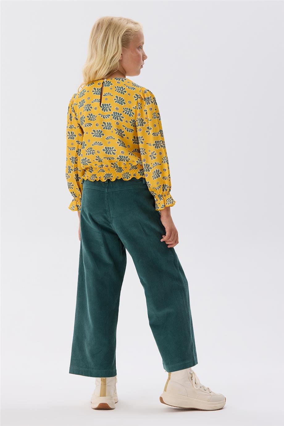 Tyess Kız Çocuk Desenli Bluz