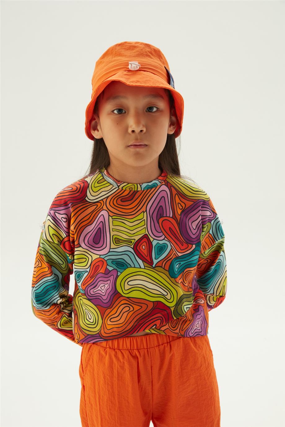 Tyess Kız Çocuk Desenli Bluz