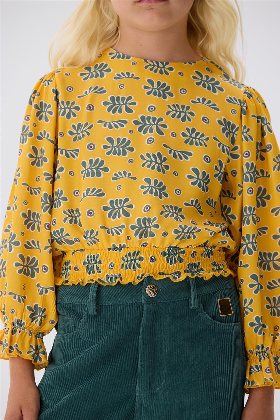 Tyess Kız Çocuk Desenli Bluz