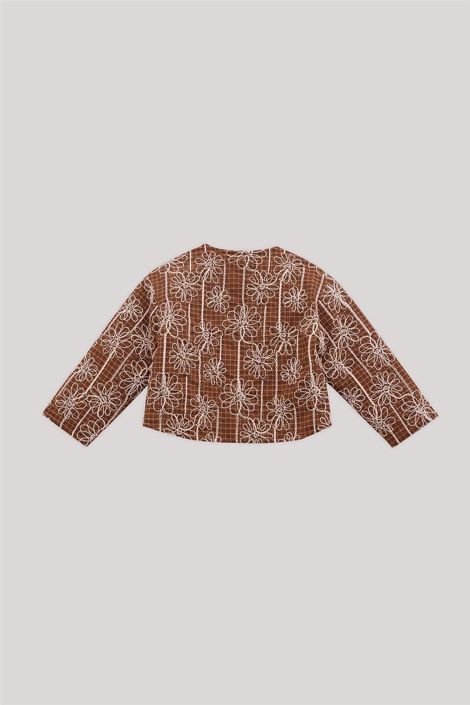 Tyess Kız Çocuk Desenli Ceket