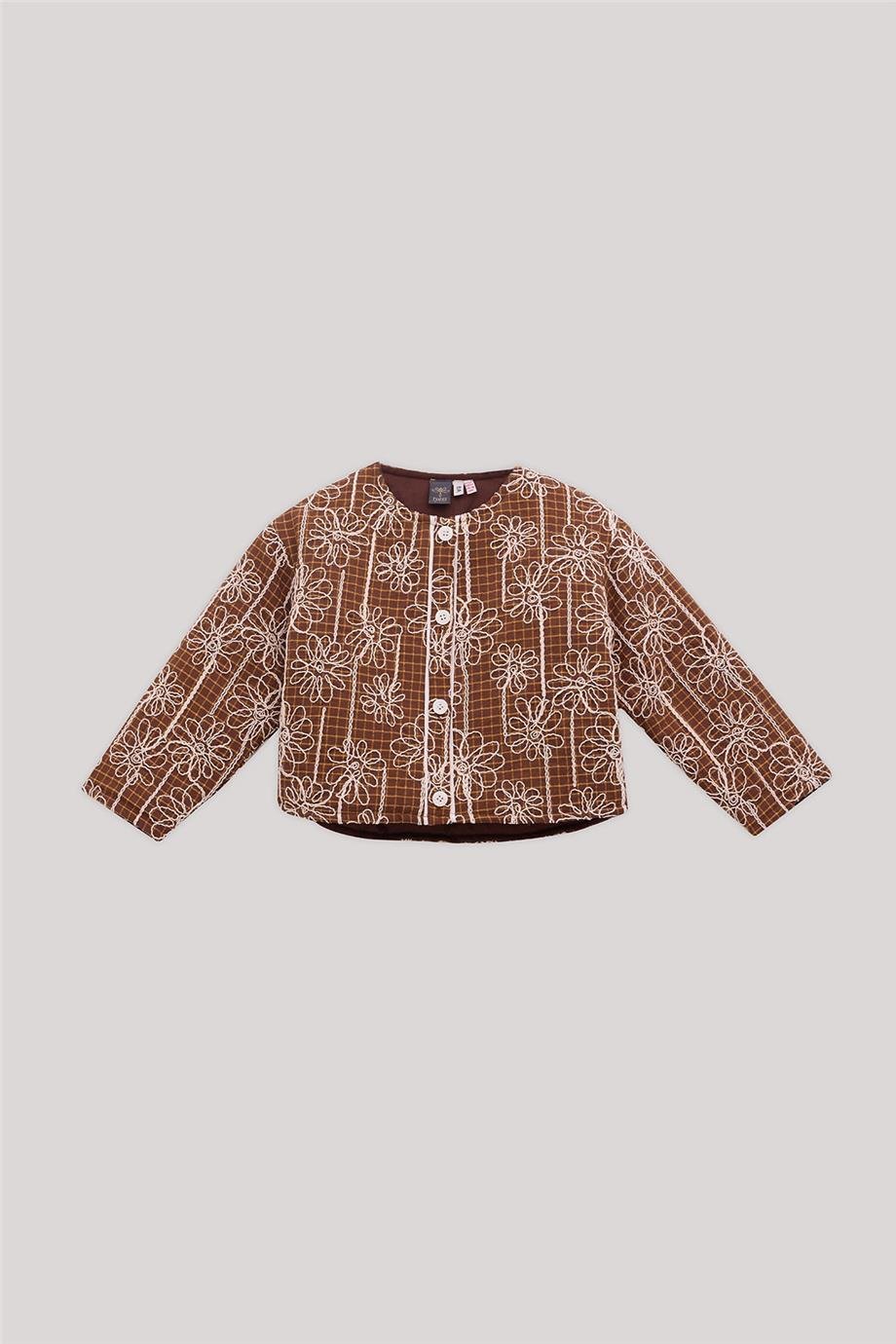 Tyess Kız Çocuk Desenli Ceket