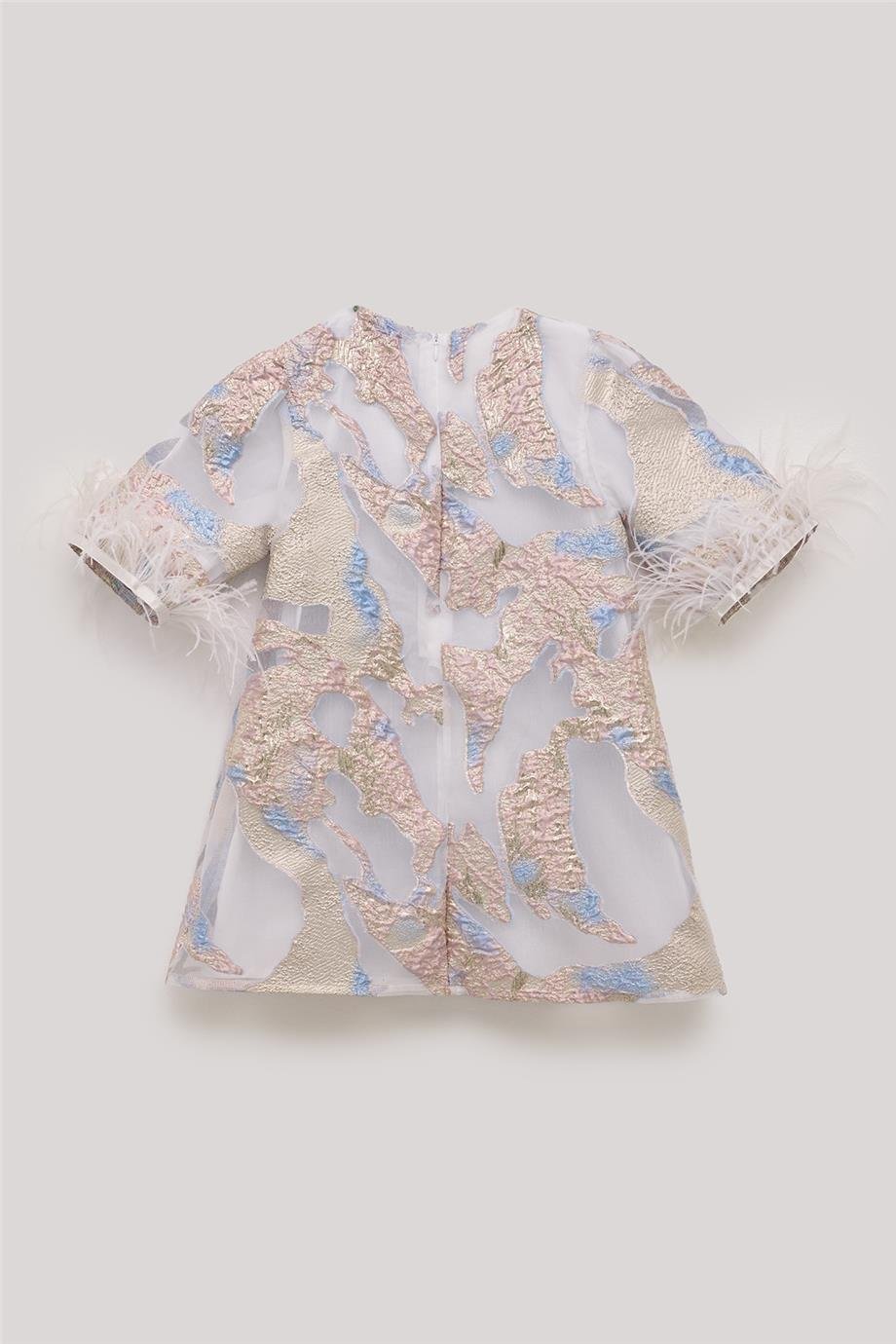 Tyess Kız Çocuk Desenli Elbise