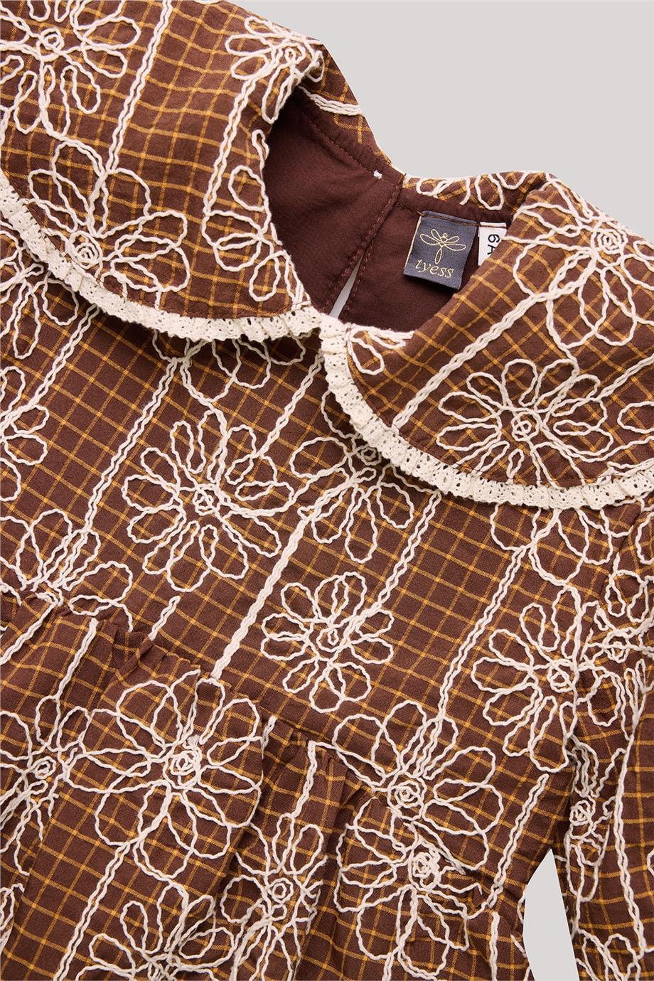 Tyess Kız Çocuk Desenli Elbise