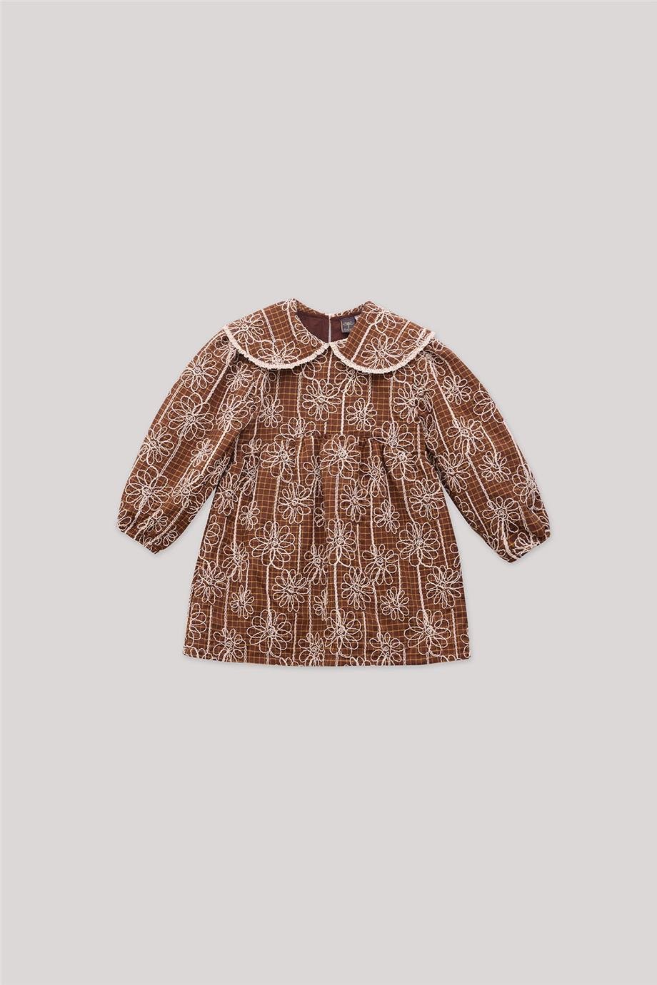 Tyess Kız Çocuk Desenli Elbise