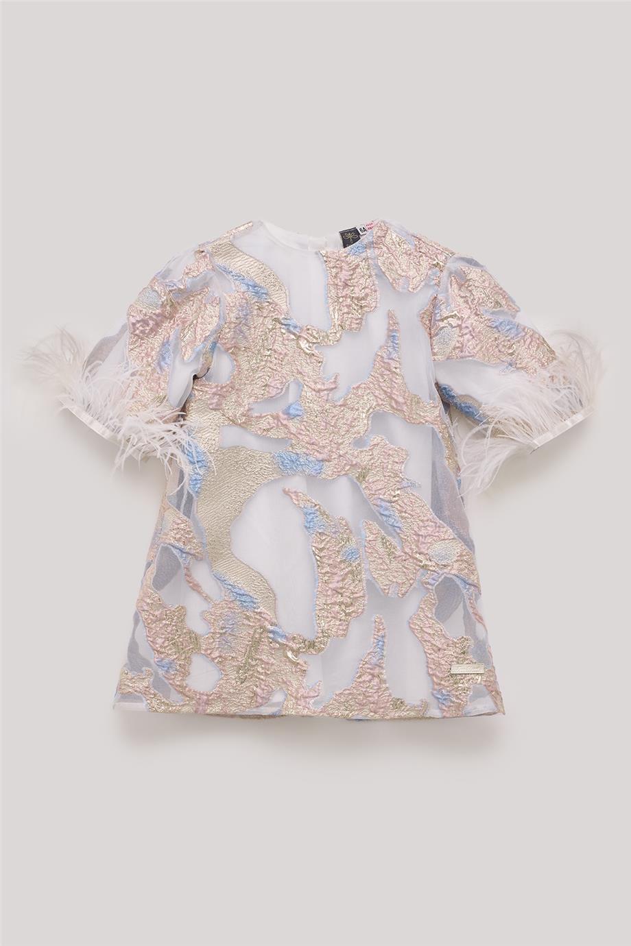 Tyess Kız Çocuk Desenli Elbise