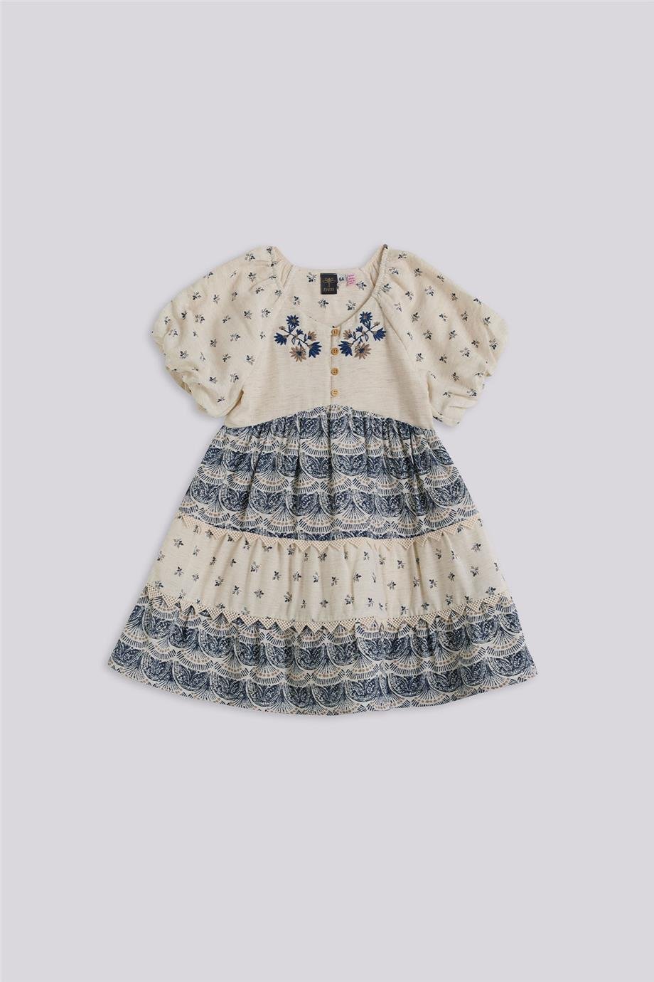 Tyess Girl Patterned DressTyess Girl Patterned Dress