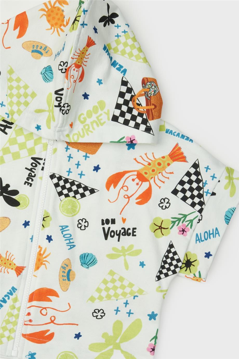 Tyess Kız Çocuk Desenli Eşofman Üstü