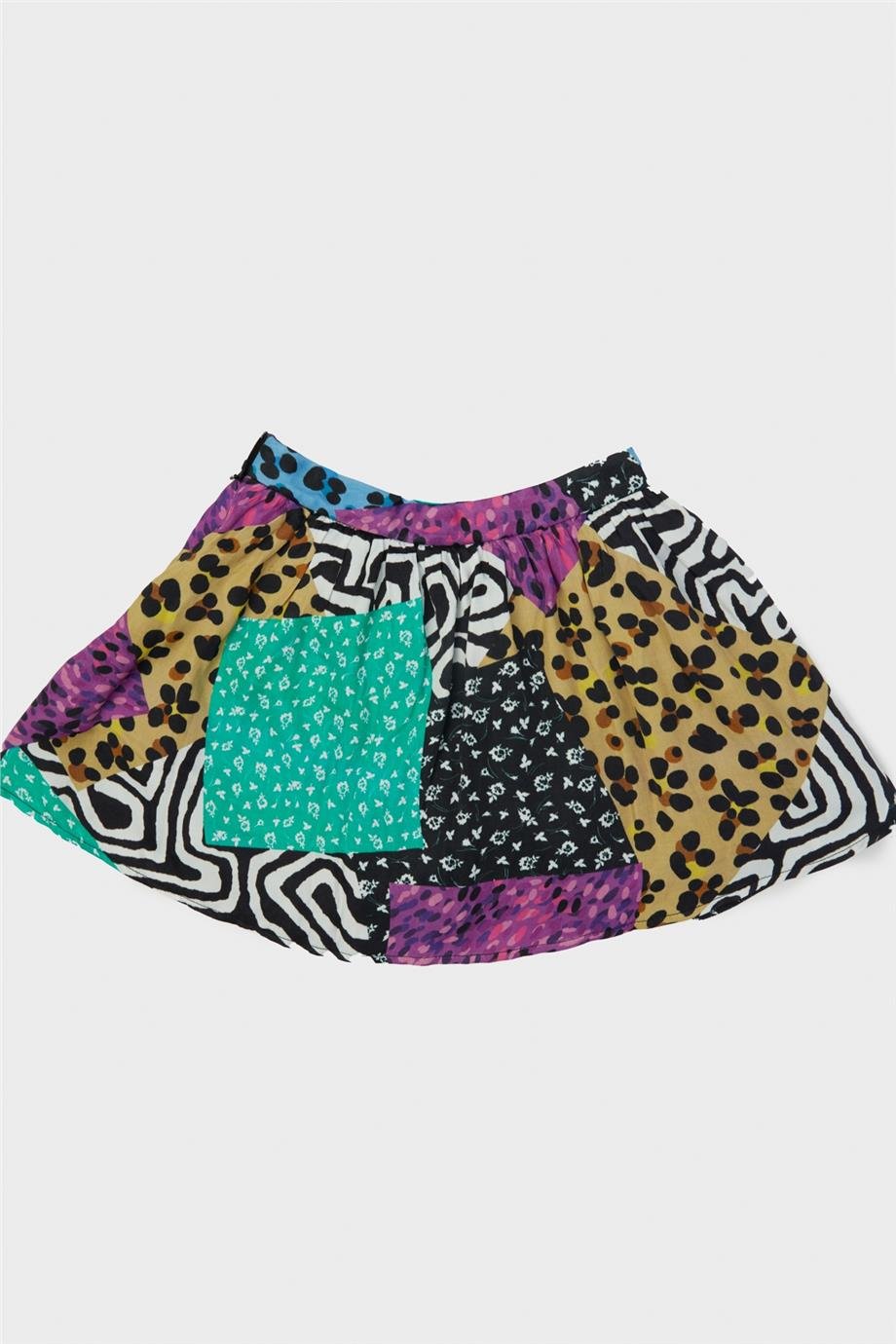 Tyess Kız Çocuk Desenli Etek