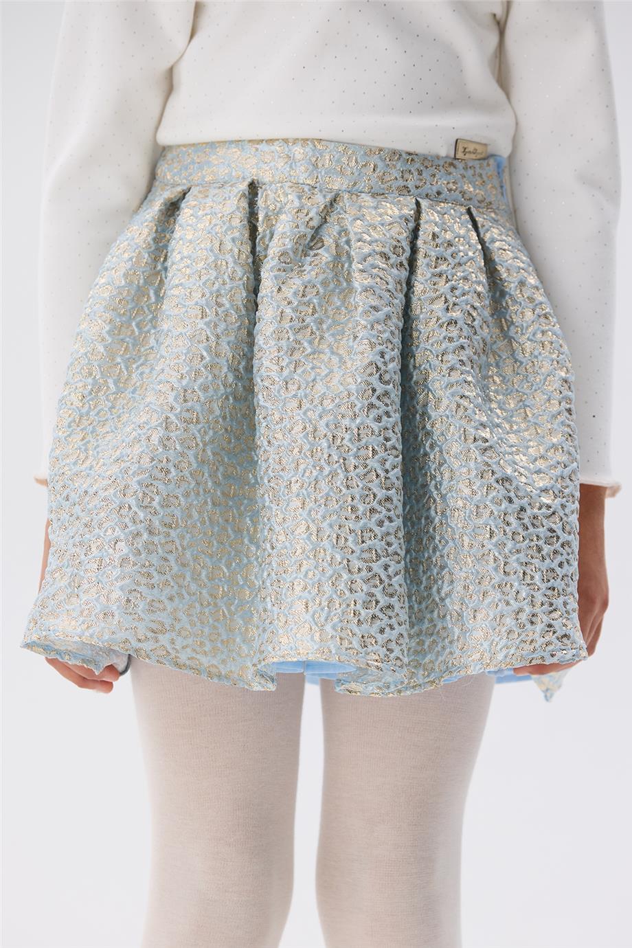 Tyess Kız Çocuk Desenli Etek