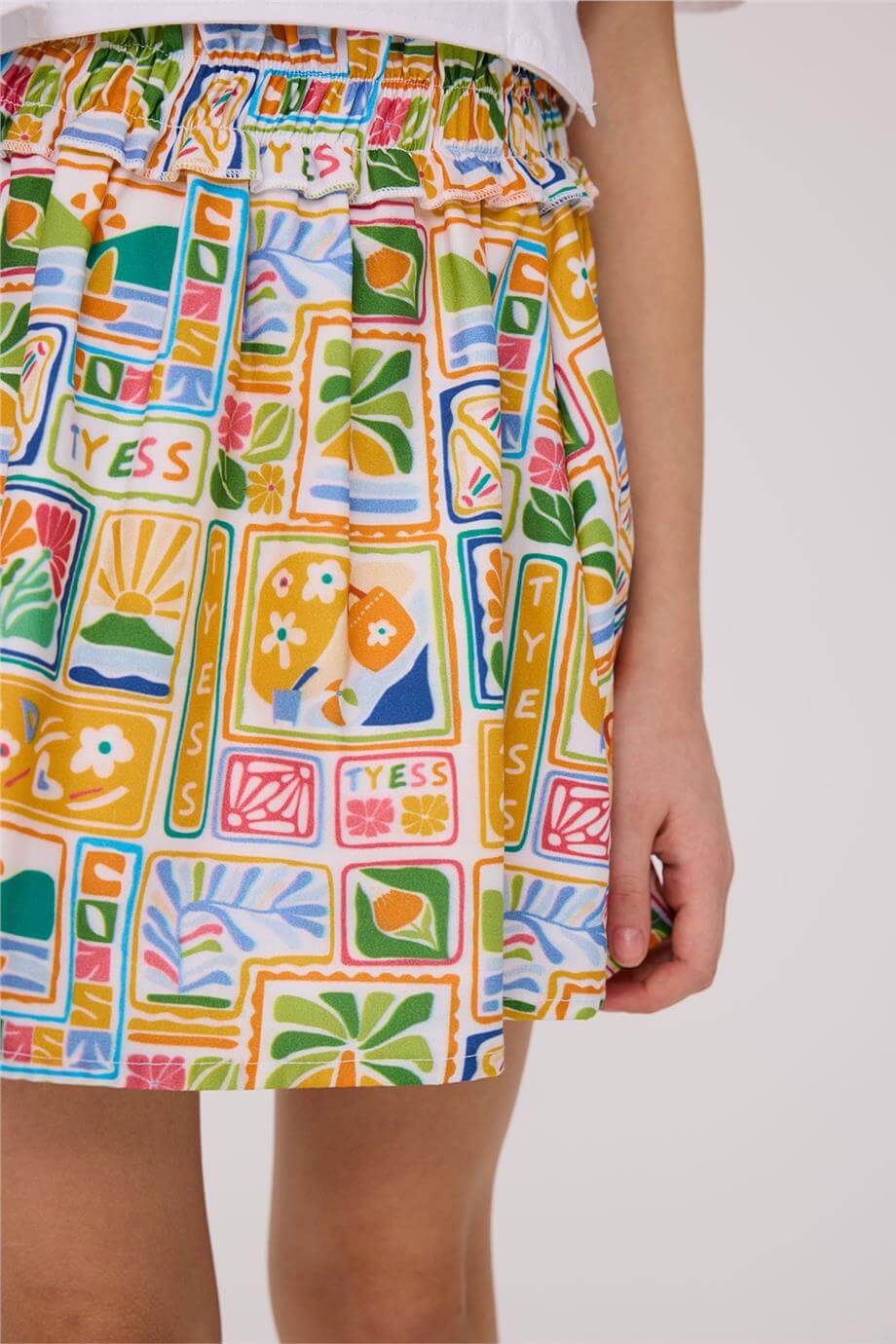 Tyess Kız Çocuk Desenli EtekTyess Kız Çocuk Desenli Etek