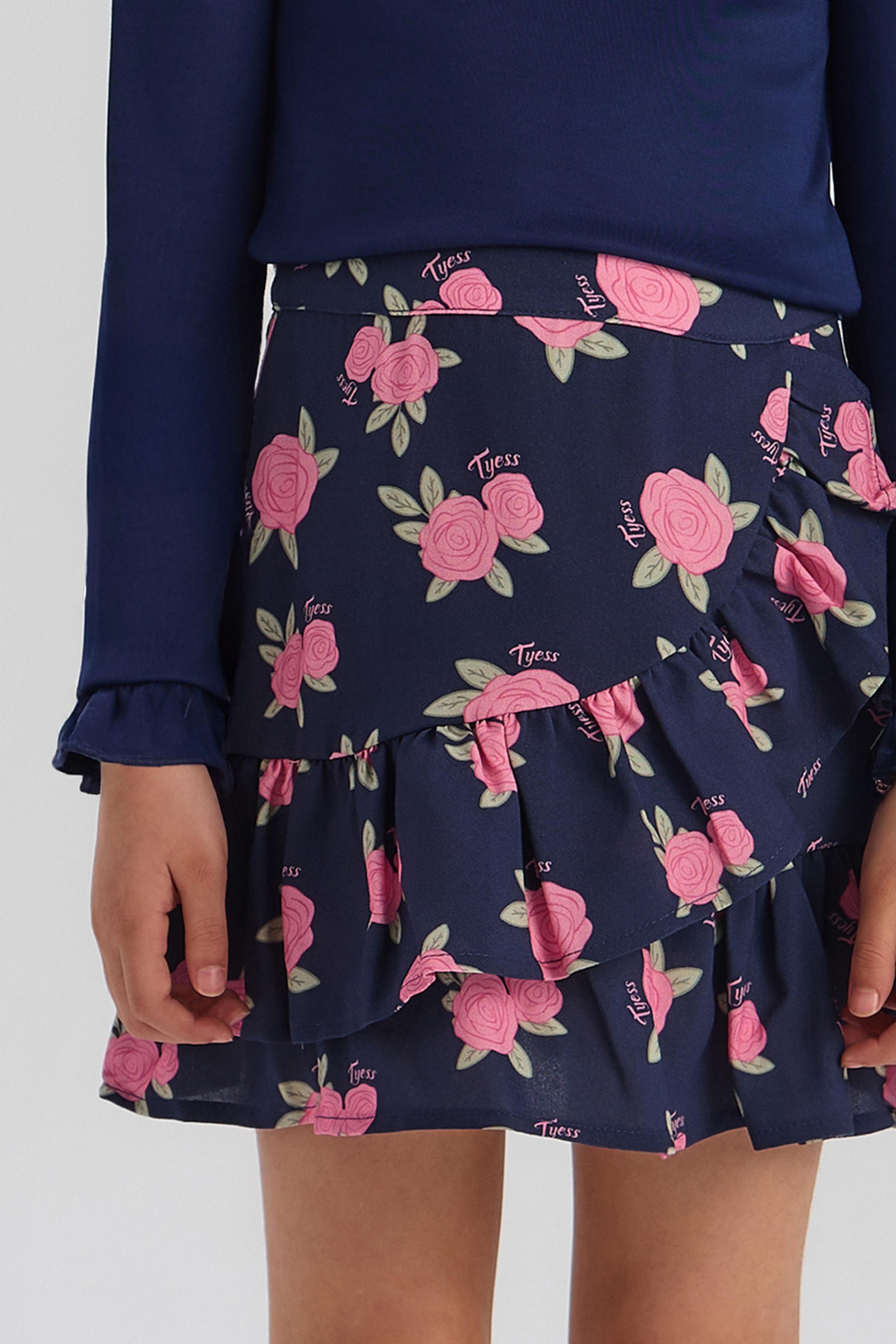 Tyess Kız Çocuk Desenli EtekTyess Kız Çocuk Desenli Etek