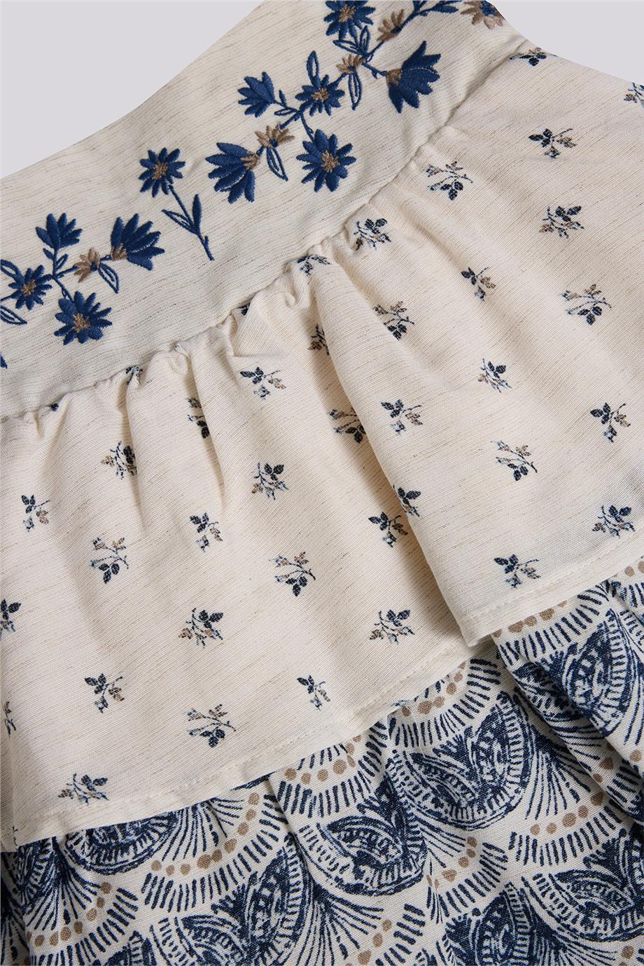 Tyess Kız Çocuk Desenli EtekTyess Kız Çocuk Desenli Etek