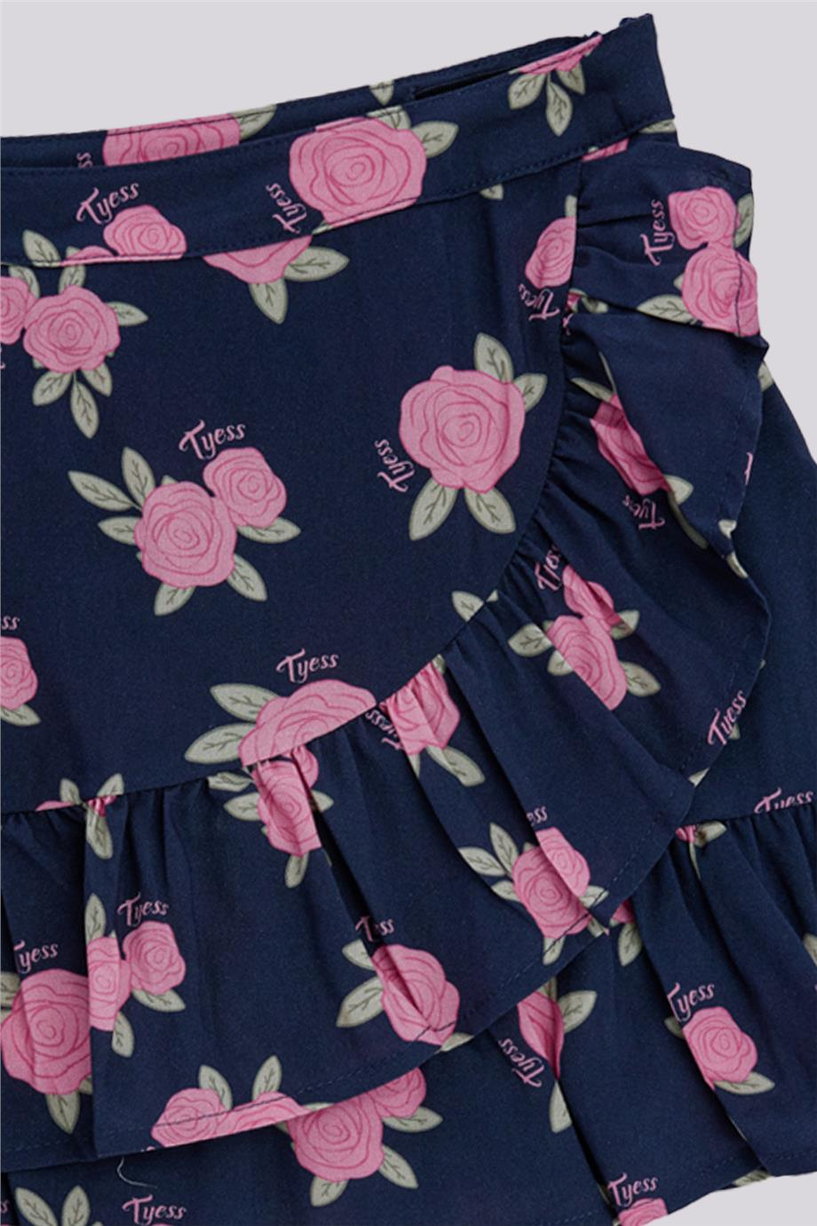 Tyess Kız Çocuk Desenli EtekTyess Kız Çocuk Desenli Etek