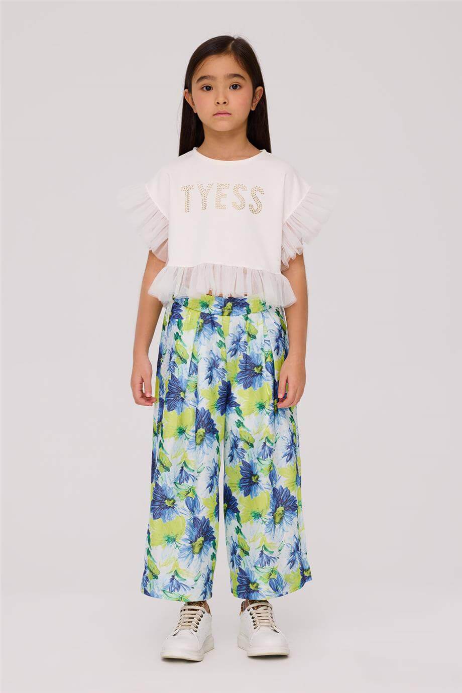 Tyess Kız Çocuk Desenli PantolonTyess Kız Çocuk Desenli Pantolon