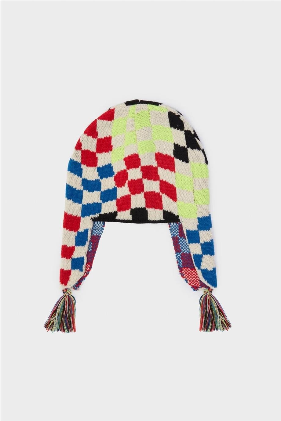 Tyess Kız Çocuk Desenli Şapka