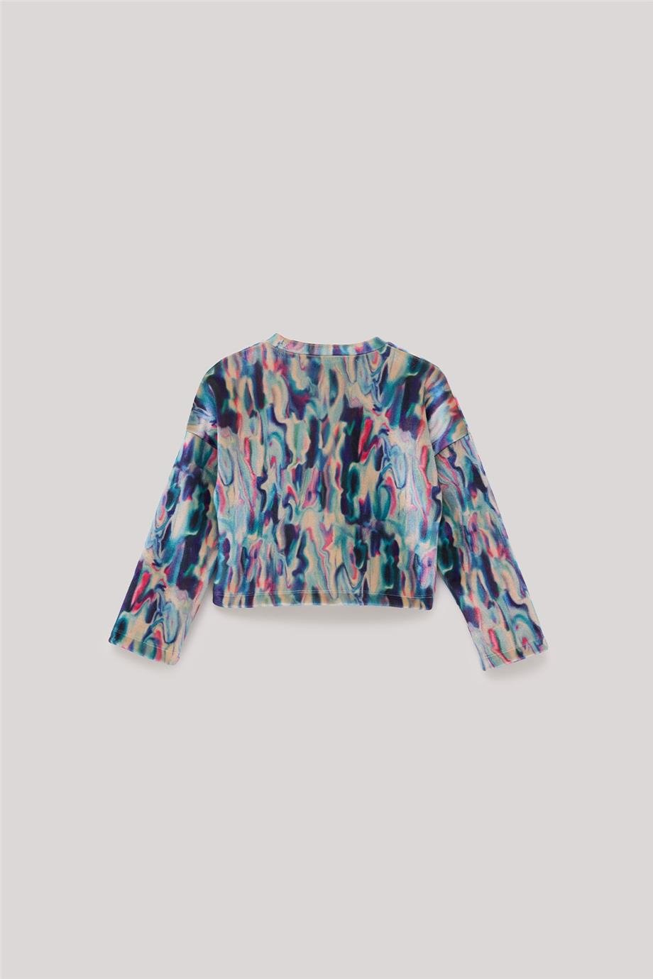 Tyess Kız Çocuk Desenli Sweatshirt