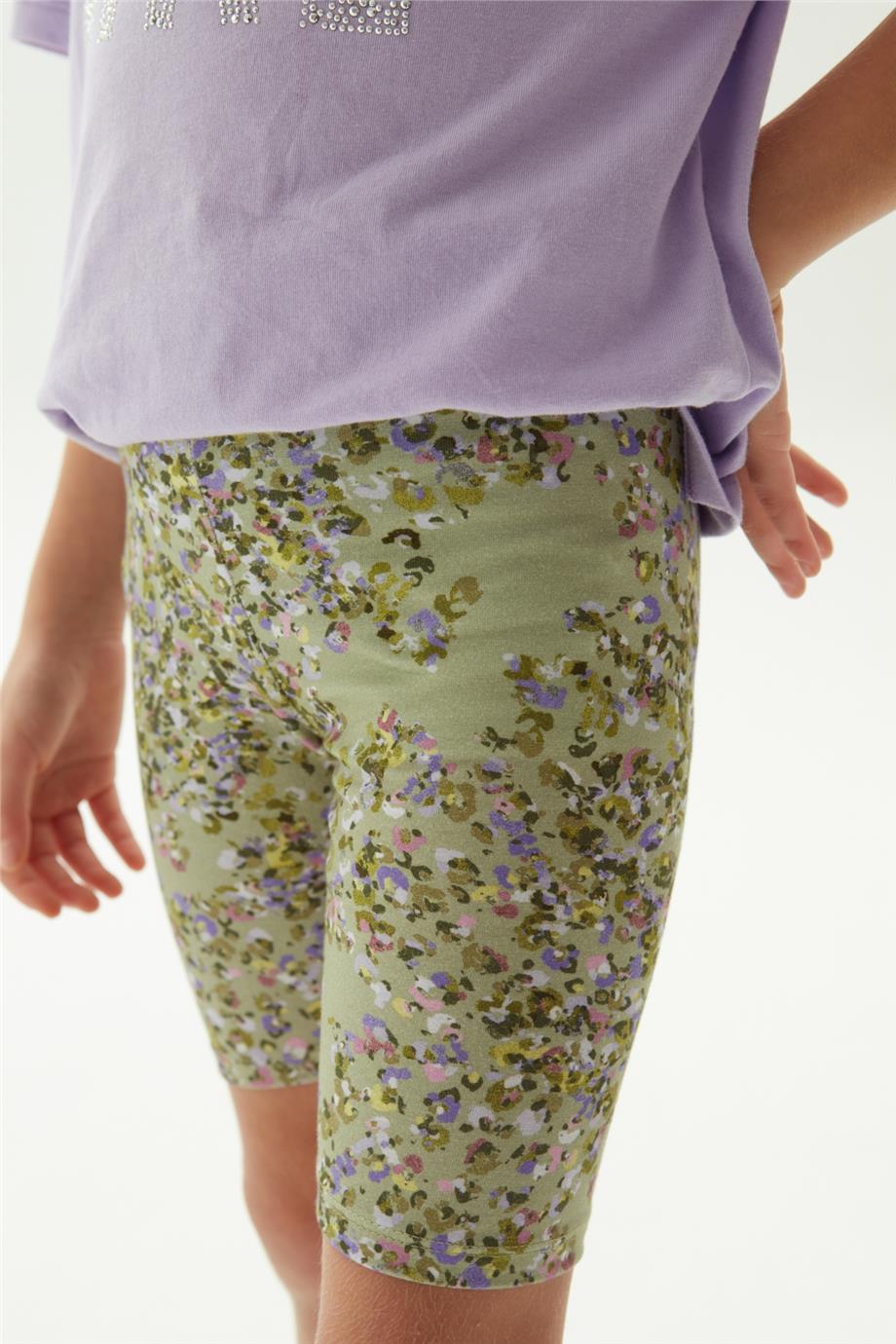 Tyess Kız Çocuk Desenli Tayt