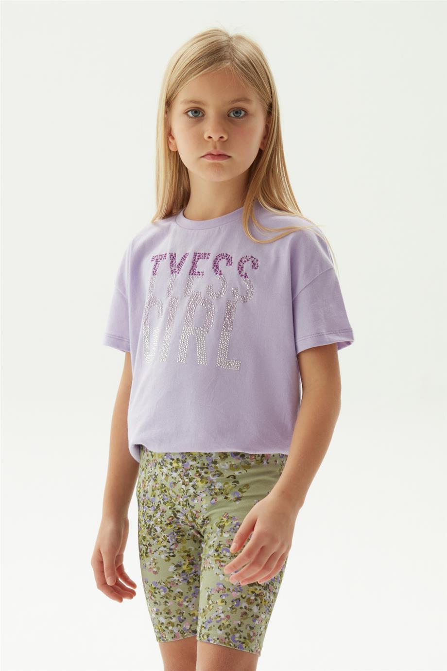 Tyess Kız Çocuk Desenli Tayt